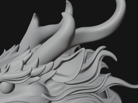 Chinese Dragon Statue Design 1 - 3D Print Model 3D Print Model