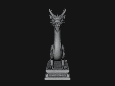 Chinese Dragon Statue Design 1 - 3D Print Model 3D Print Model