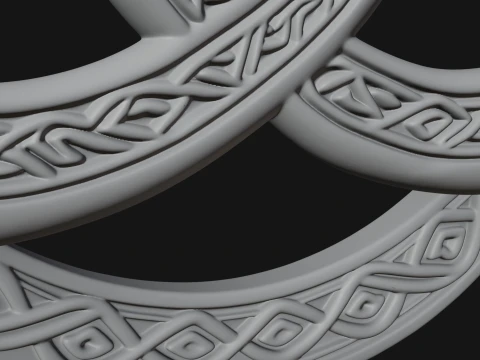 Celtic Trinity Knot Pendant Design 3 - 3D Print Model 3D Print Model