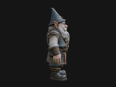 Garden Gnome Statue Design 2 - 3D Print Model 3D Print Model