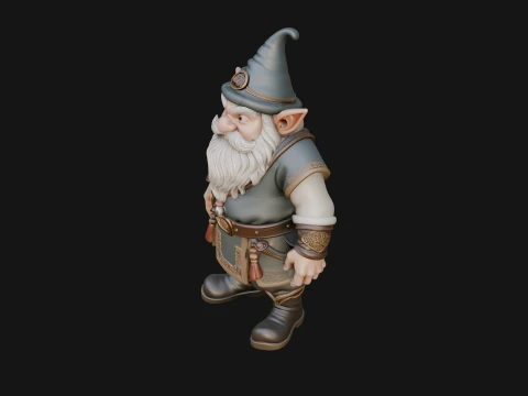 Garden Gnome Statue Design 2 - 3D Print Model 3D Print Model