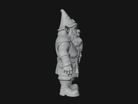 Garden Gnome Statue Design 2 - 3D Print Model 3D Print Model