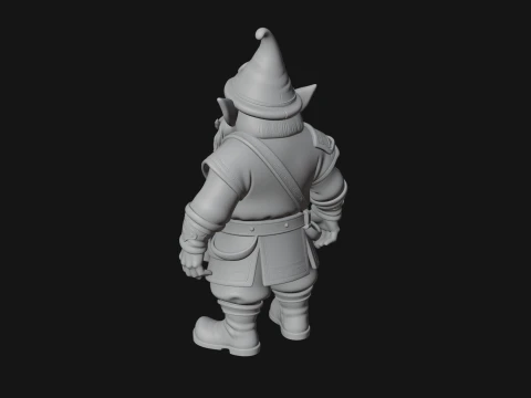 Garden Gnome Statue Design 2 - 3D Print Model 3D Print Model