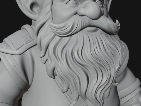 Garden Gnome Statue Design 2 - 3D Print Model 3D Print Model