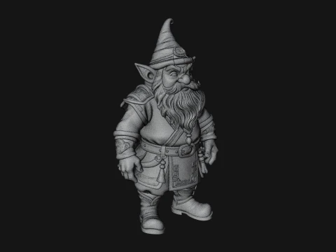 Garden Gnome Statue Design 2 - 3D Print Model 3D Print Model