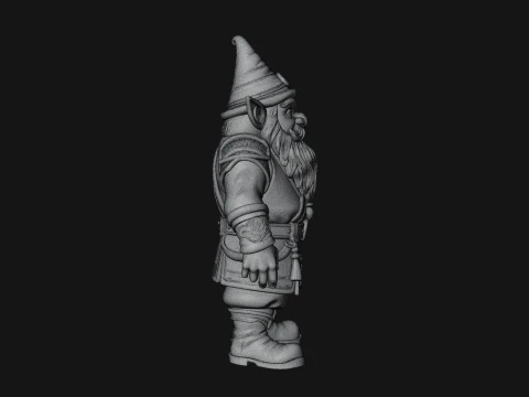 Garden Gnome Statue Design 2 - 3D Print Model 3D Print Model