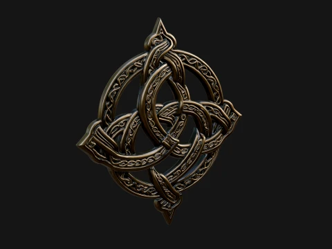 Celtic Trinity Knot Pendant Design 4 - 3D Print Model 3D Print Model
