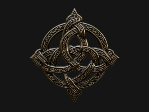 Celtic Trinity Knot Pendant Design 4 - 3D Print Model 3D Print Model