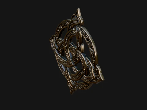 Celtic Trinity Knot Pendant Design 4 - 3D Print Model 3D Print Model