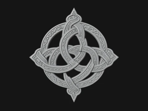 Celtic Trinity Knot Pendant Design 4 - 3D Print Model 3D Print Model
