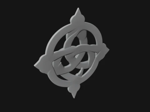 Celtic Trinity Knot Pendant Design 4 - 3D Print Model 3D Print Model