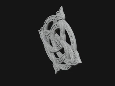 Celtic Trinity Knot Pendant Design 4 - 3D Print Model 3D Print Model