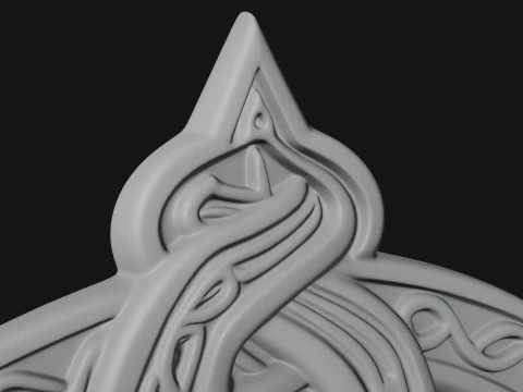 Celtic Trinity Knot Pendant Design 4 - 3D Print Model 3D Print Model