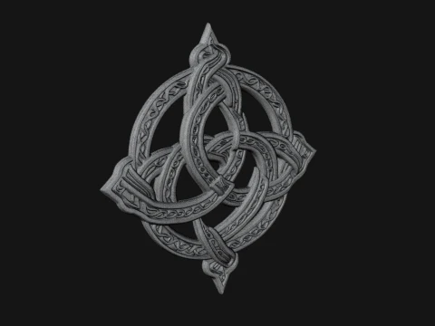 Celtic Trinity Knot Pendant Design 4 - 3D Print Model 3D Print Model