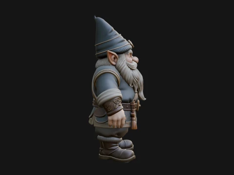 Garden Gnome Statue Design 3 - 3D Print Model 3D Print Model