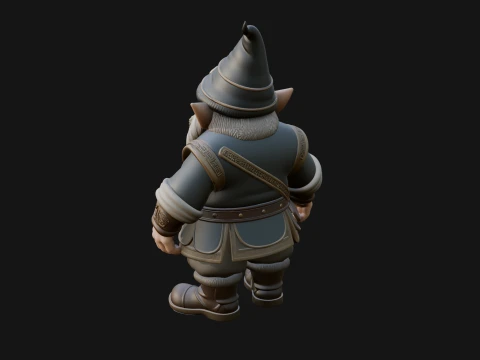Garden Gnome Statue Design 3 - 3D Print Model 3D Print Model
