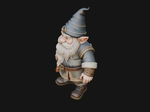 Garden Gnome Statue Design 3 - 3D Print Model 3D Print Model
