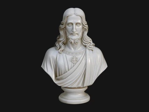 Christ Bust Statue Design 1 - 3D Print Model 3D Print Model
