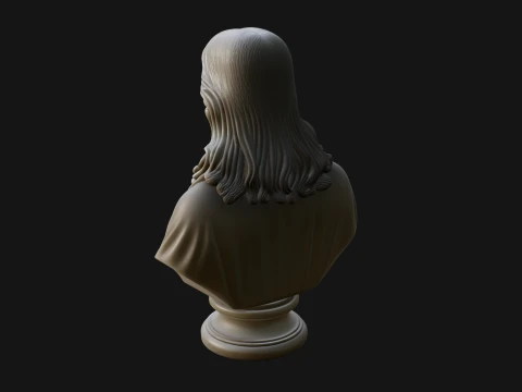 Christ Bust Statue Design 1 - 3D Print Model 3D Print Model