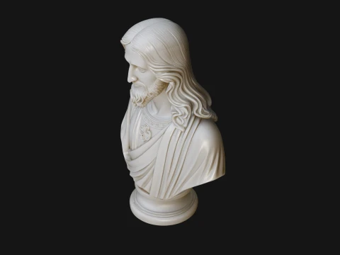 Christ Bust Statue Design 1 - 3D Print Model 3D Print Model