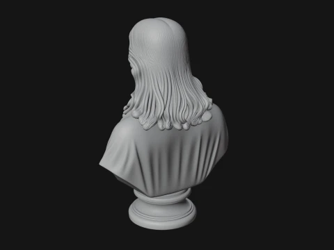 Christ Bust Statue Design 1 - 3D Print Model 3D Print Model