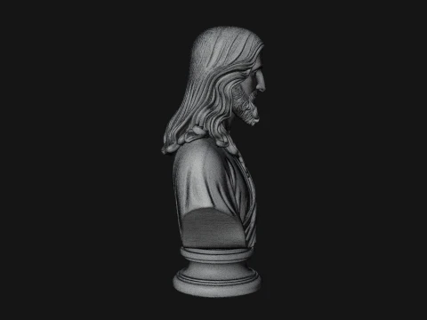 Christ Bust Statue Design 1 - 3D Print Model 3D Print Model