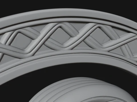 Celtic Triskelion Disc Plaque Design 1 - 3D Print Model 3D Print Model