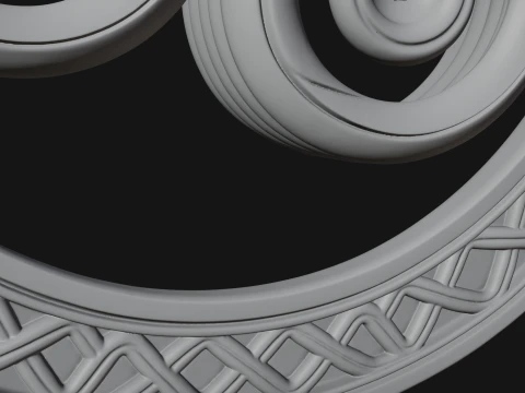 Celtic Triskelion Disc Plaque Design 1 - 3D Print Model 3D Print Model