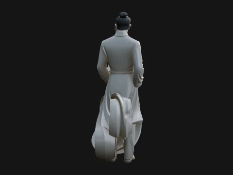 Robed Couple Statue Design 1 - 3D Print Model 3D Print Model