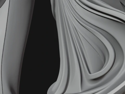 Robed Couple Statue Design 1 - 3D Print Model 3D Print Model