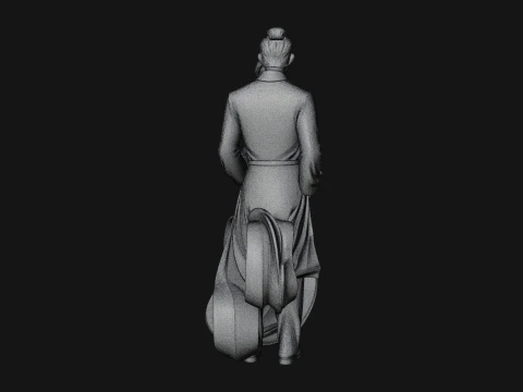 Robed Couple Statue Design 1 - 3D Print Model 3D Print Model