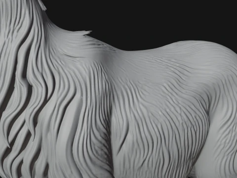 Mountain Goat on Pedestal Statue Design 1 - 3D Print Model 3D Print Model