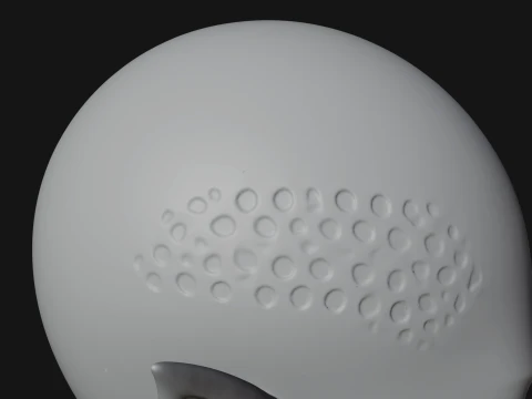 Minimalist Alien Bust Statue Design 1 - 3D Print Model 3D Print Model