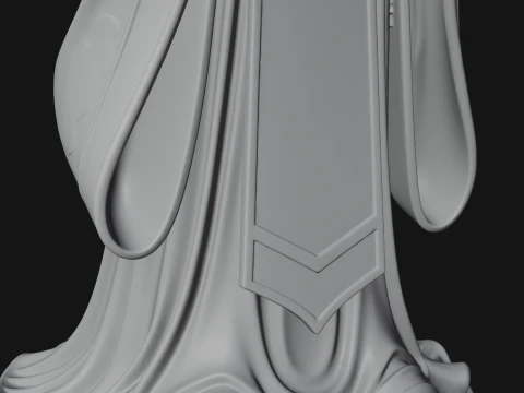 Skeleton Bishop Statue Design 2 - 3D Print Model 3D Print Model