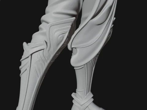Caped Woman Warrior Statue Design 1 - 3D Print Model 3D Print Model