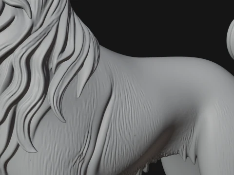 Dog on Pedestal Statue Design 1 - 3D Print Model 3D Print Model