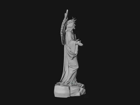 Winged Christ Statue Design 2 - 3D Print Model 3D Print Model