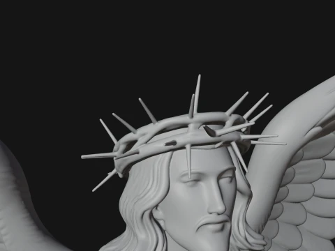 Winged Christ Statue Design 2 - 3D Print Model 3D Print Model