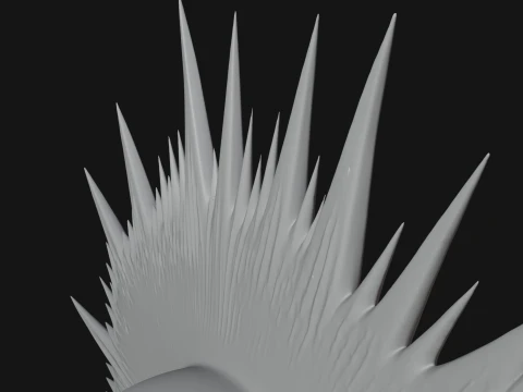 Punk Skull Bust Statue Design 2 - 3D Print Model 3D Print Model