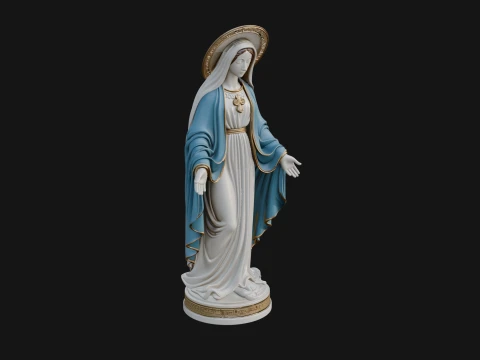 Our Lady of Grace Statue Design 8 - 3D Print Model 3D Druckmodell