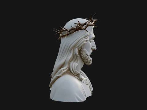 Christ Bust Statue Design 2 - 3D Print Model 3D Print Model