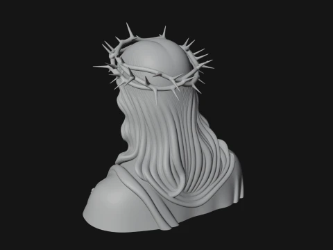 Christ Bust Statue Design 2 - 3D Print Model 3D Print Model