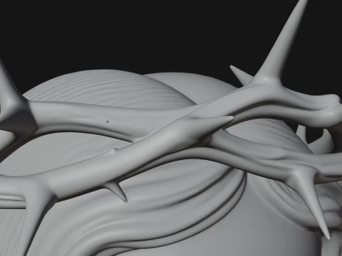 Christ Bust Statue Design 2 - 3D Print Model 3D Print Model