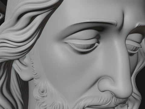 Christ Bust Statue Design 2 - 3D Print Model 3D Print Model