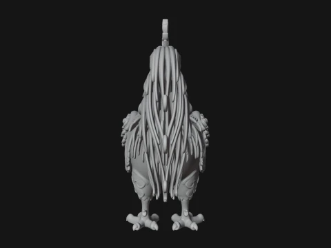 Ornate Rooster Statue Design 1 - 3D Print Model 3D Print Model