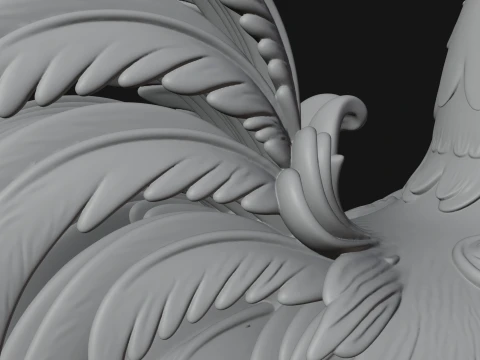 Ornate Rooster Statue Design 1 - 3D Print Model 3D Print Model