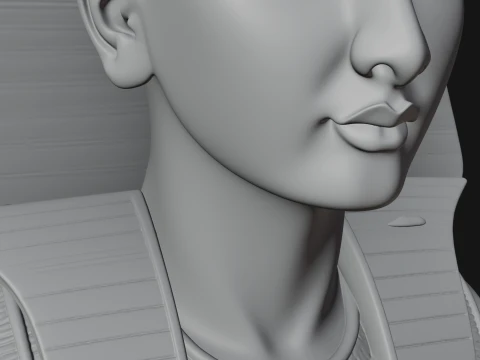 Pharaoh Nemes Bust Statue Design 1 - 3D Print Model 3D Print Model