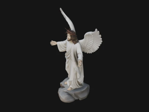 Winged Christ Statue Design 3 - 3D Print Model 3D Print Model