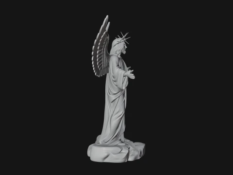 Winged Christ Statue Design 3 - 3D Print Model 3D Print Model
