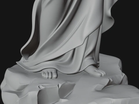 Winged Christ Statue Design 3 - 3D Print Model 3D Print Model